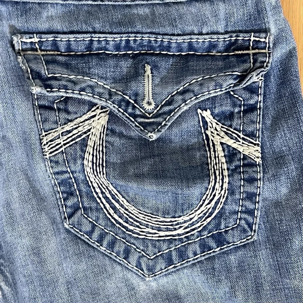 Vintage Y2K True Religion Jeans USA Mens 31X32 Rainbow Ricky Baggy Loose Fit